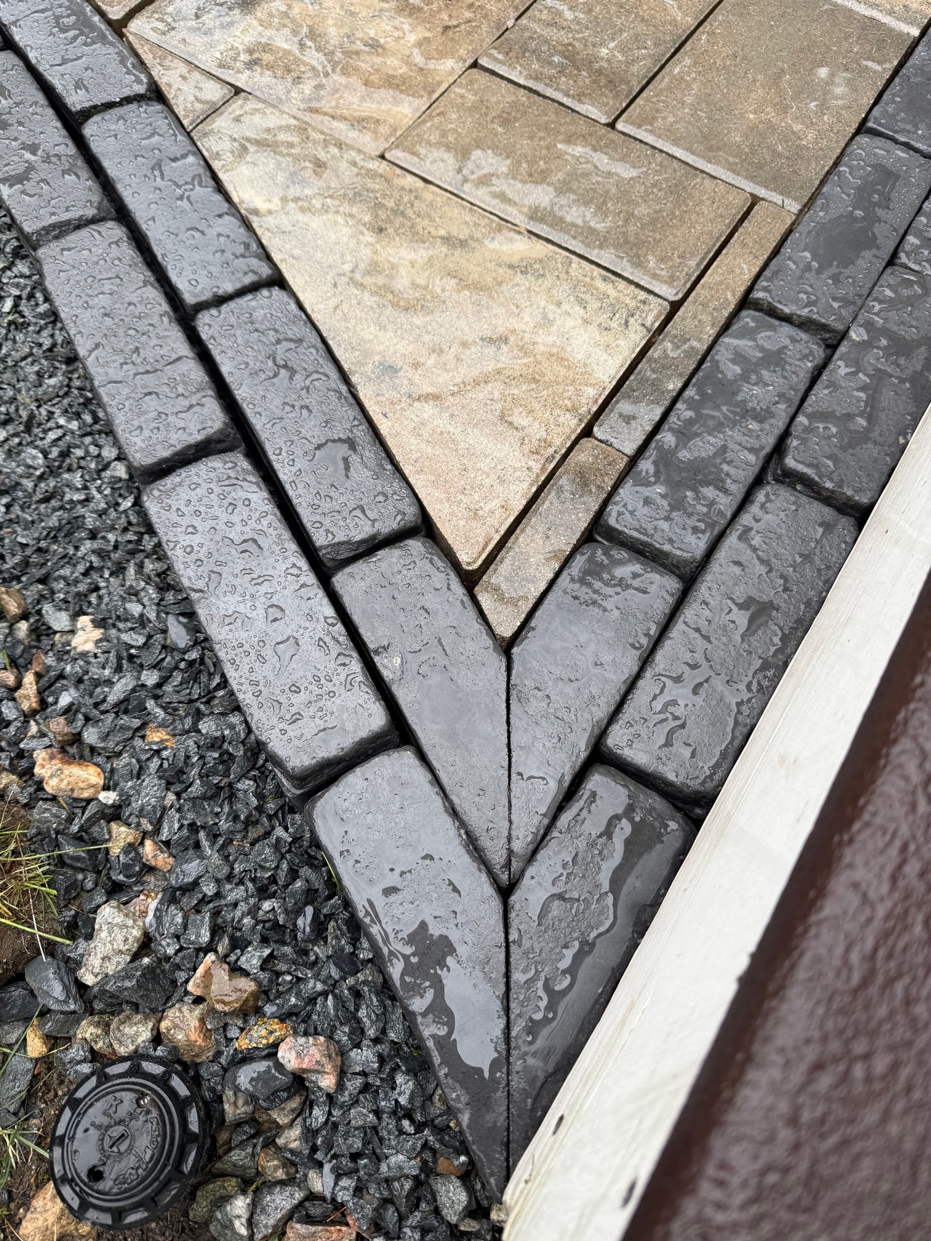 Unilock Paver Walkway with Clean Lines and Sharp Borders image