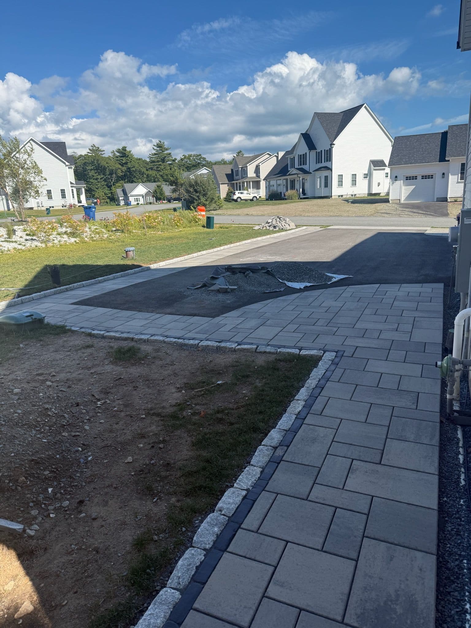 Elegant Driveway Transformation with Quality Pavers image