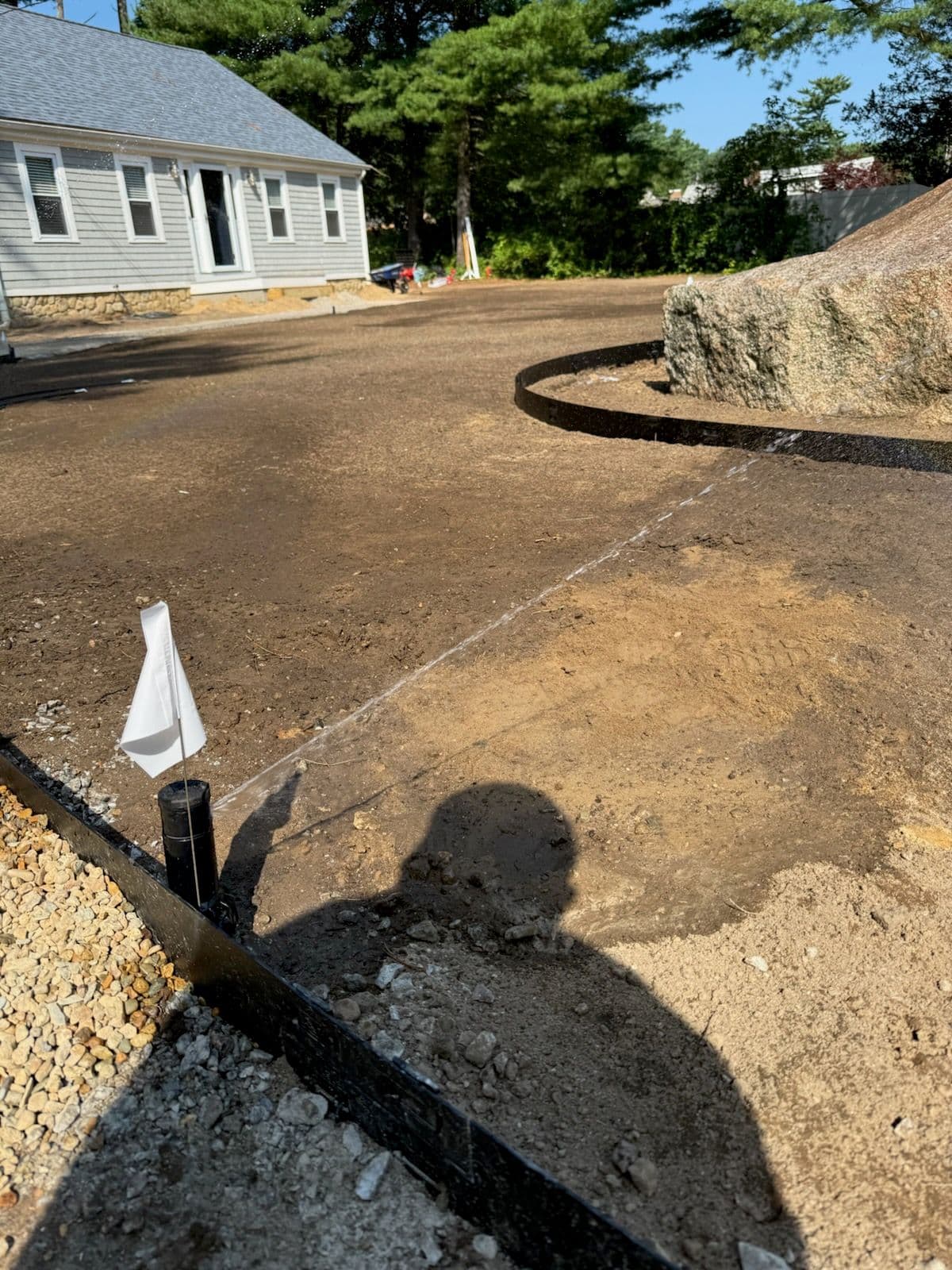 Innovative Driveway Edging with Native Stone image