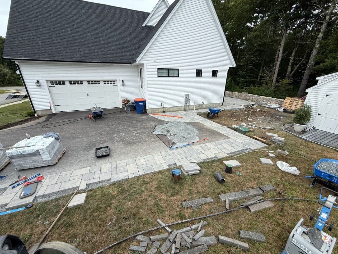 Gallery photos for Driveway Transformation with Techo Bloc Pavers: Image #1